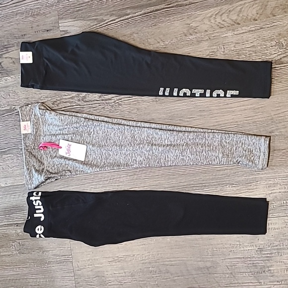 Justice Leggings 3 Pairs Size 10/Medium - Picture 1 of 5
